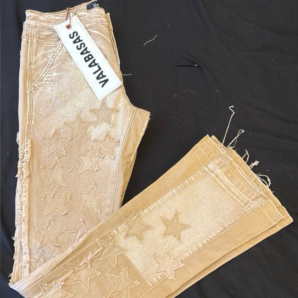 Valabasas Light Brown Wash Stacked Jeans (Size 30 Waist)